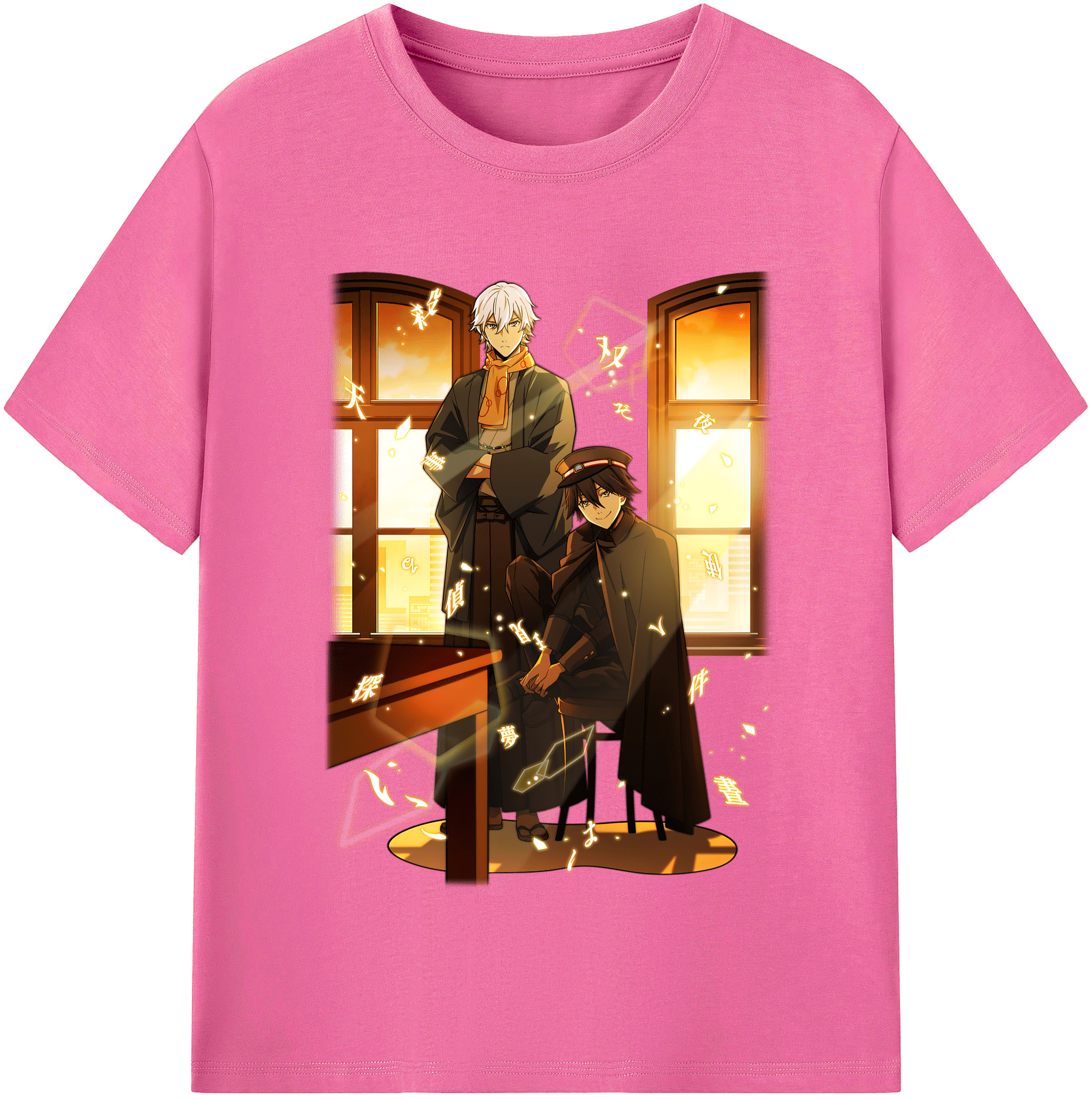 （画像用） 文豪ストレイドッグス Bungo Stray Dogs レディースカジュアルプリントTシャツ（綿100％）